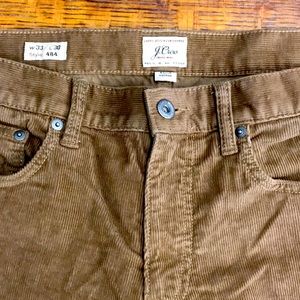 J Crew 5 pocket cords, like new, 33 x 30